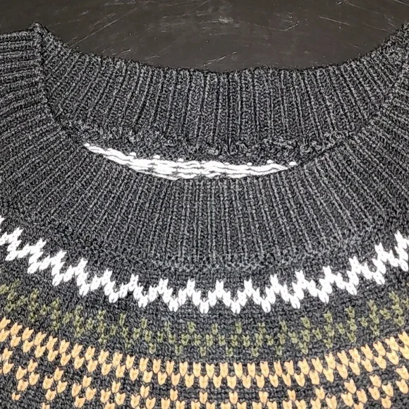 Halloween Black and White Ghost Pattern Sweater Sizes L, XL, and XXL - Picture 6 of 7